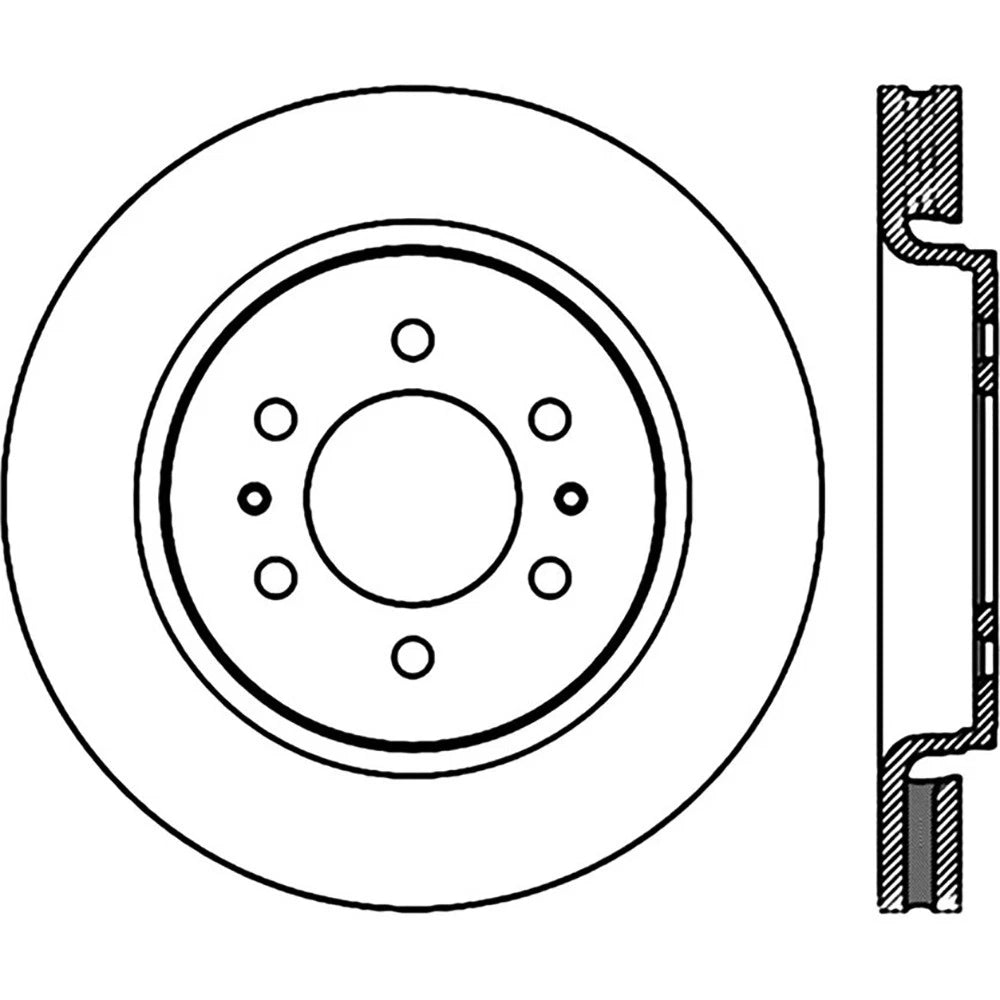 StopTech 127.65119L Front Left Drilled Disc Brake Rotor for 2007-2020 Expedition