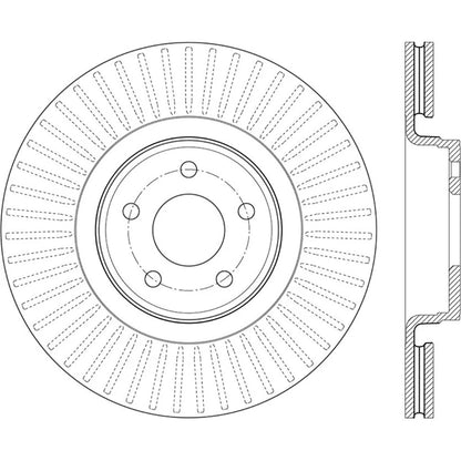 StopTech 126.65146SR Front Right Slotted Brake Rotor for 13-18 Focus / 15-19 MKC