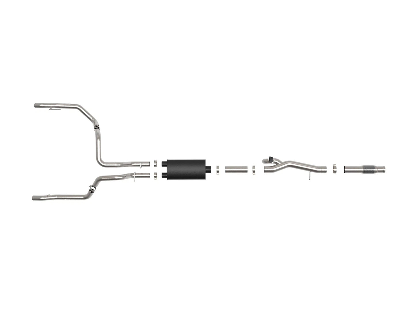 aFe Gemini XV 3in to Dual 3in 304 SS Cat-Back Exhaust | Chevy Silverado 1500 (19-22) (49-34140)