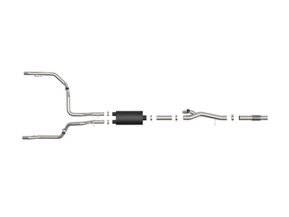 aFe Gemini XV 3in to Dual 3in 304 SS Cat-Back Exhaust | Chevy Silverado 1500 (19-22) (49-34140)