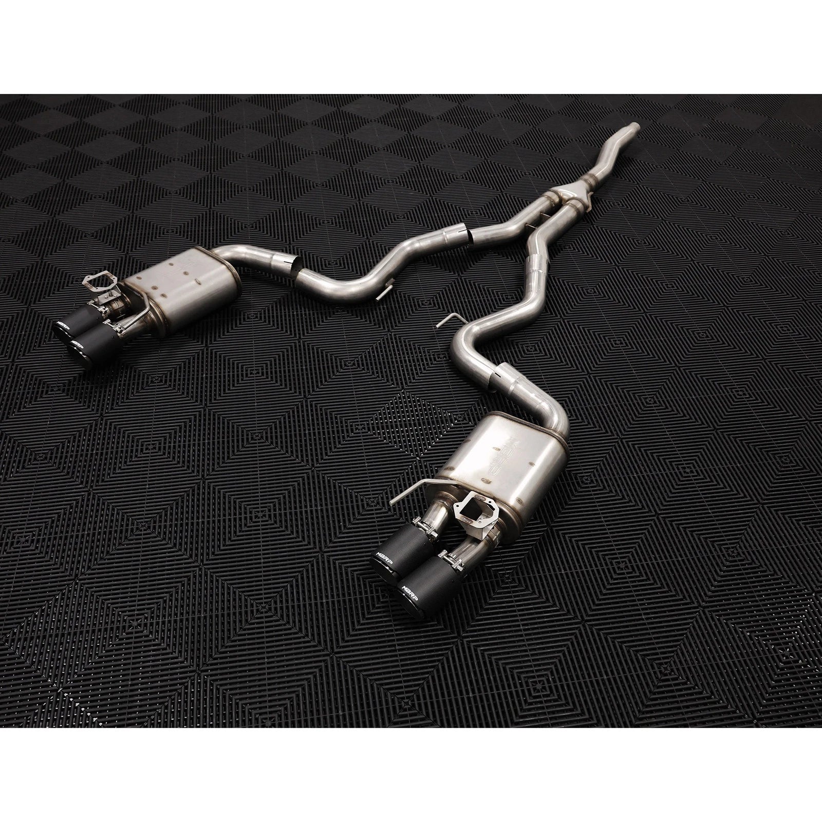 MBRP 3in Cat-Back Exhaust w/ Quad Carbon Tips | Ford Mustang 2.3L EcoBoost (18-22) (S72233CF)