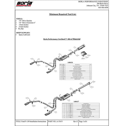 Borla Cat-Back Exhaust System - ATAK | Multiple Fitments (140417)