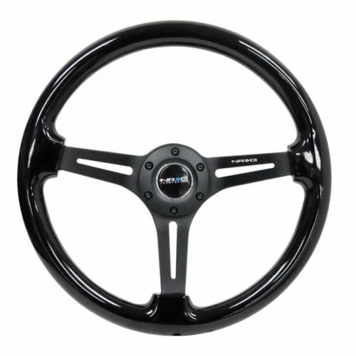 NRG 350MM 3" DEEP DISH WITH SLITS WOOD GRAIN
