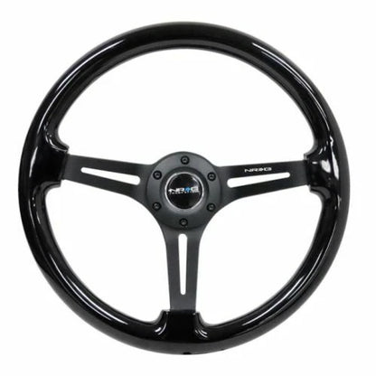 NRG 350MM 3" DEEP DISH WITH SLITS WOOD GRAIN