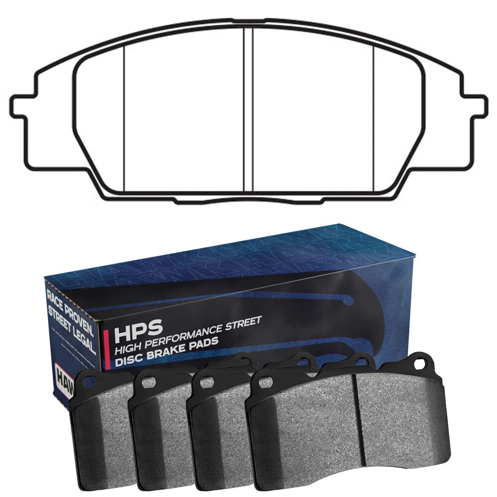 Hawk HPS Front Brake Pads | 2000-2009 Honda S2000 (HB361F.622)