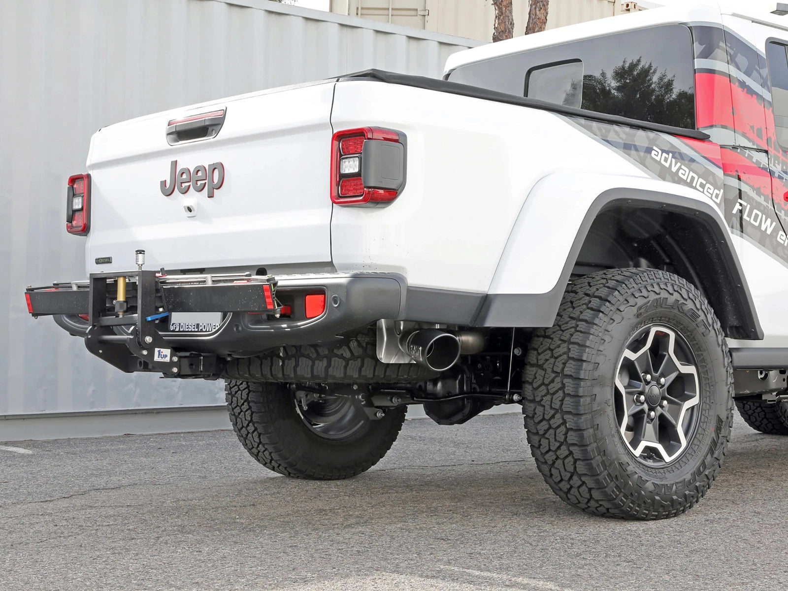 aFe Vulcan 3in 304 SS DPF-Back Exhaust w/ Black Tip | Jeep Gladiator V6-3.0L (21+) (49-38093-B)