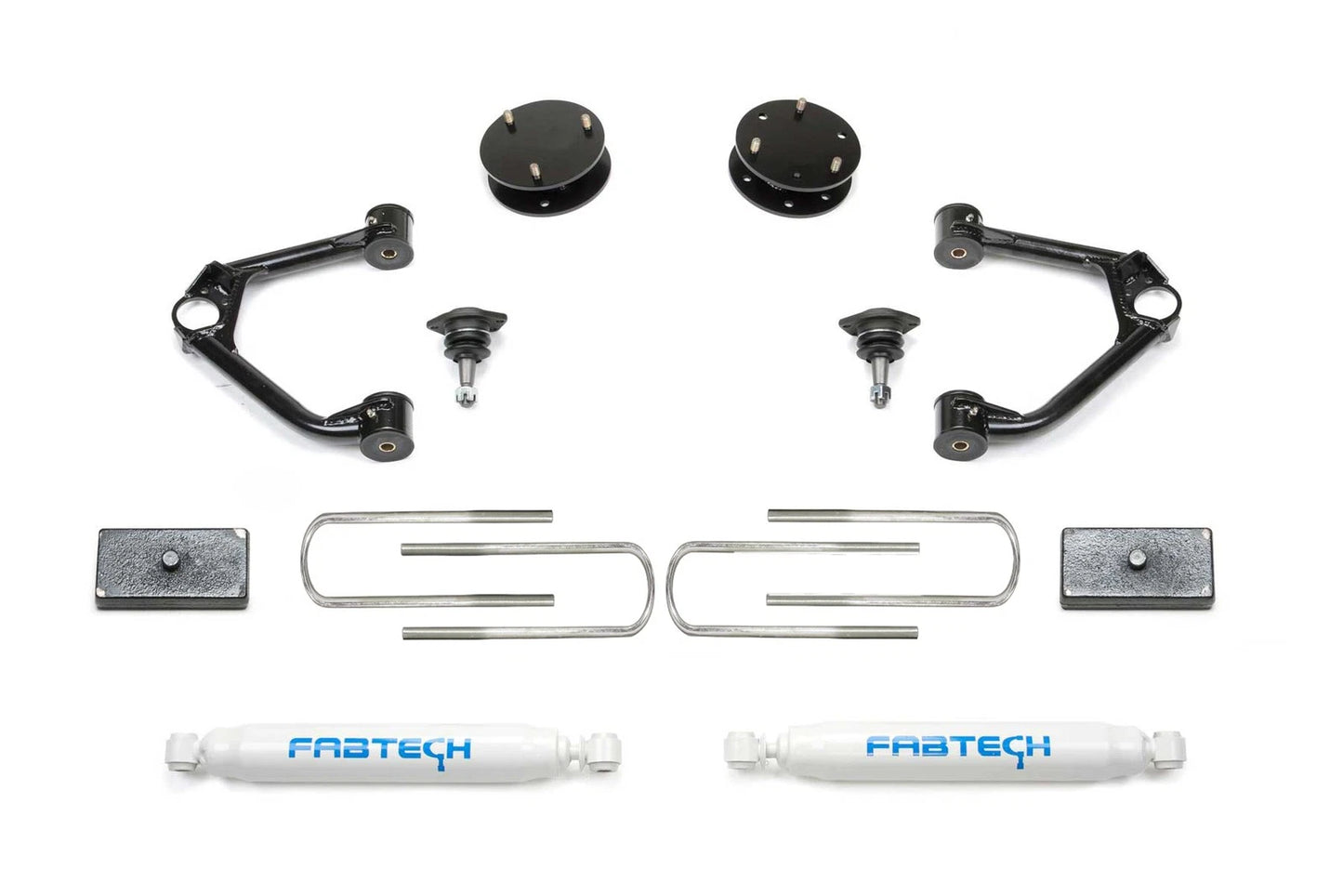 Fabtech 2025 GM 1500 2WD/4WD 3in UCA Ball Joint Sport System w/ Performance Shocks