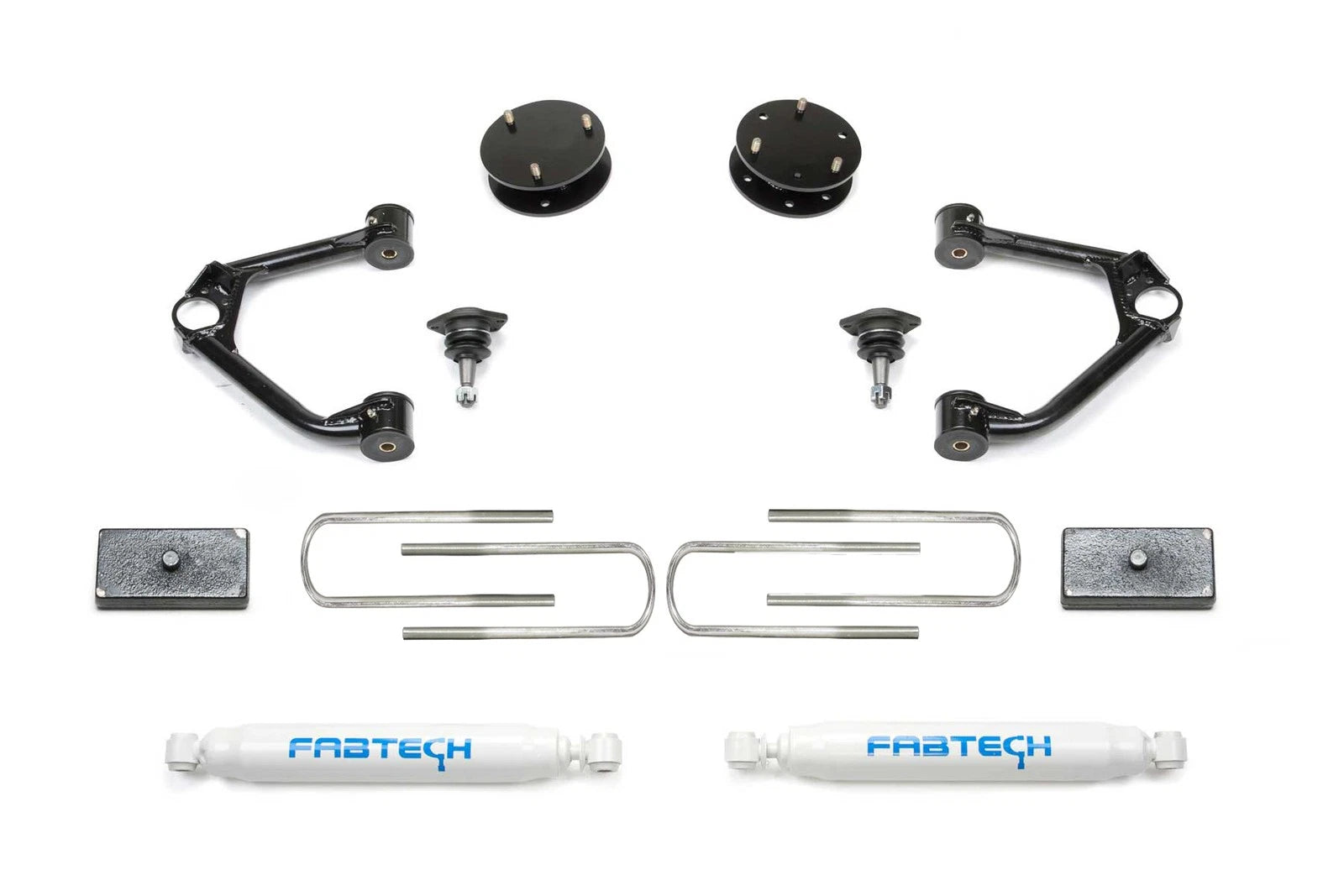 Fabtech 2025 GM 1500 2WD/4WD 3in UCA Ball Joint Sport System w/ Performance Shocks