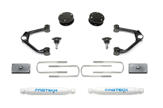 Fabtech 2025 GM 1500 2WD/4WD 3in UCA Ball Joint Sport System w/ Performance Shocks