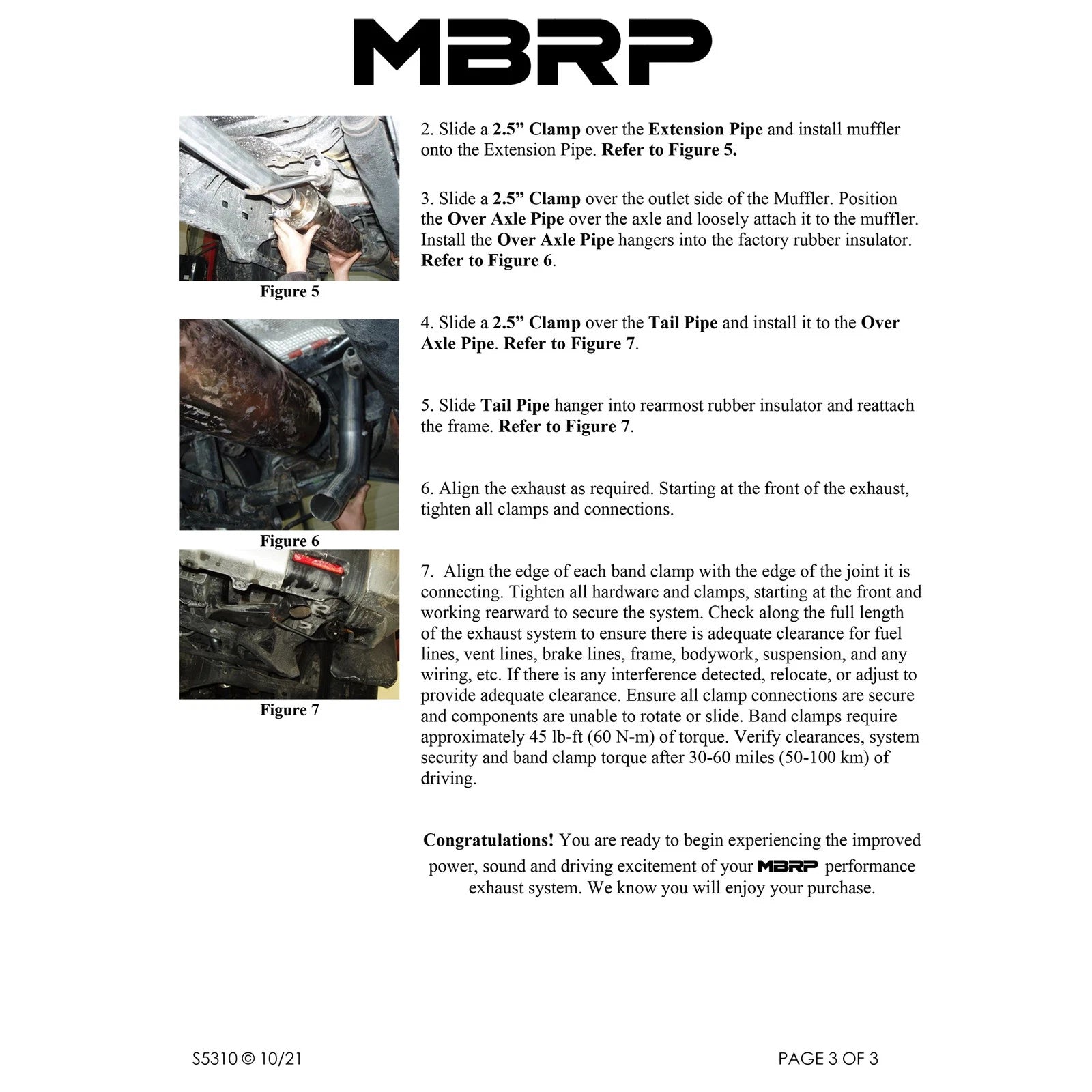 MBRP 2.5in Cat-Back Off-Road Exhaust | Toyota FJ Cruiser 4.0L V6 (07-09) (S5310409)