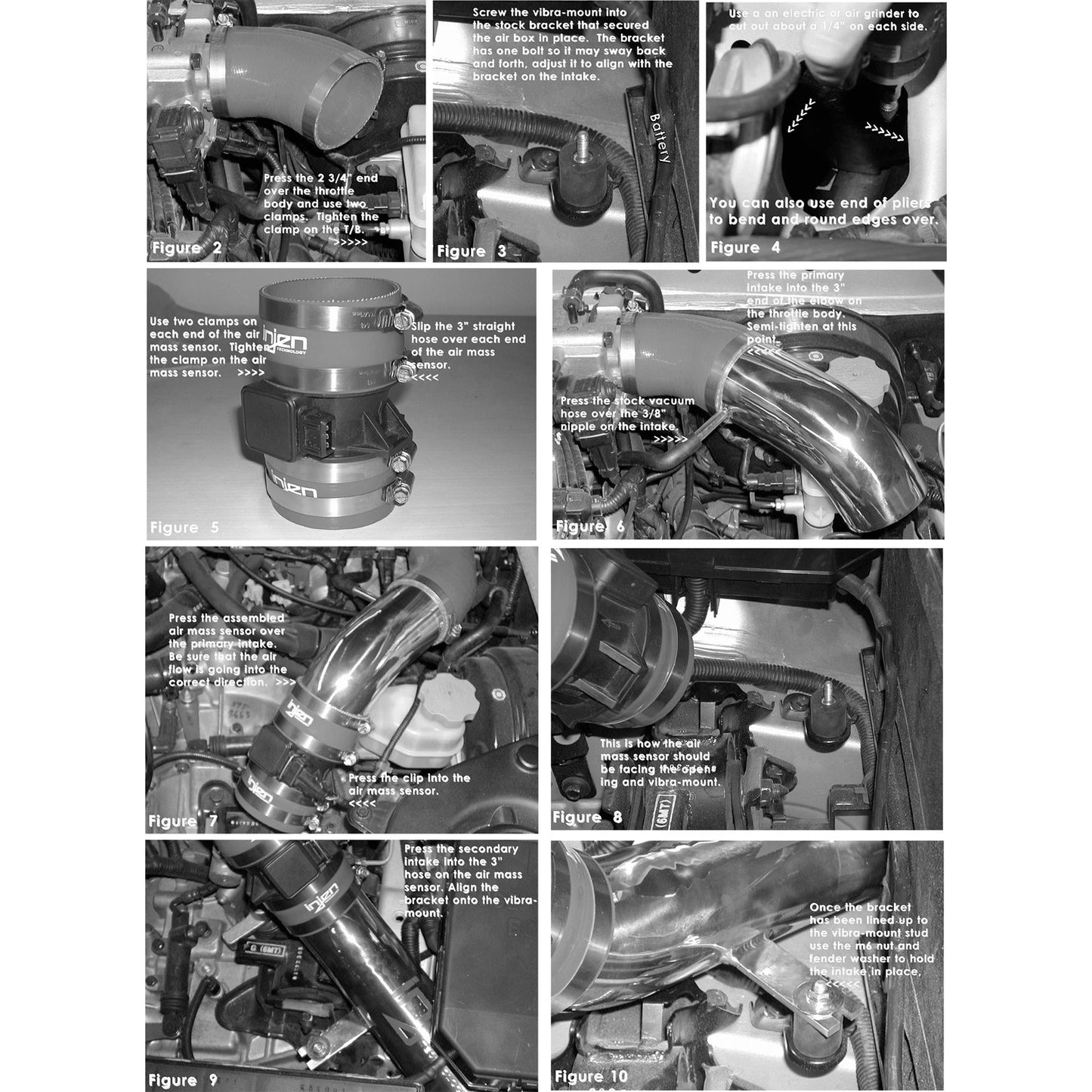 Injen Black Cold Air Intake System w/ MR Tech | Hyundai Tiburon (03-08) (SP1375BLK)