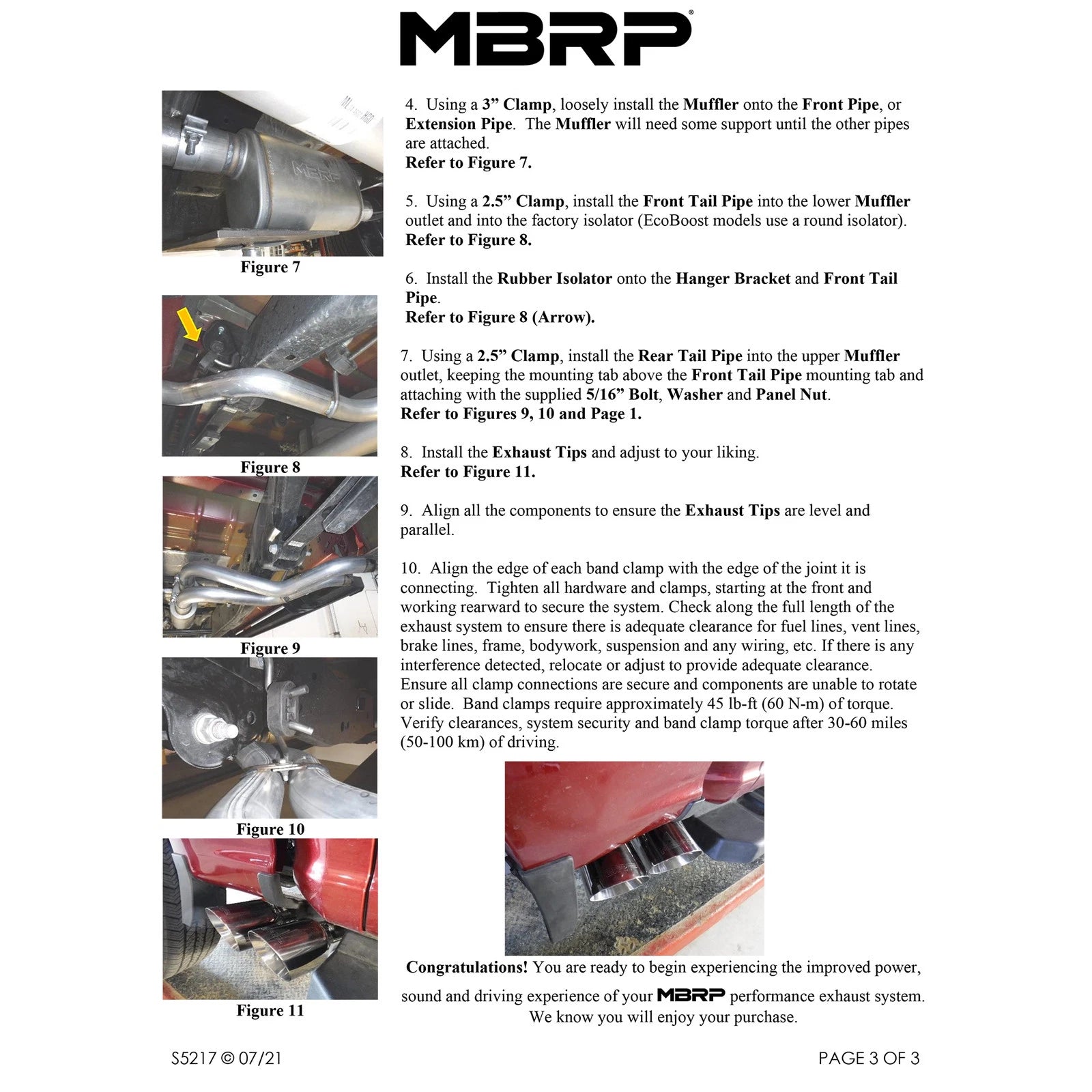 MBRP 3in Cat-Back Single Side Exit Black Armor | Ford F-150 21-23 (S5217BLK)