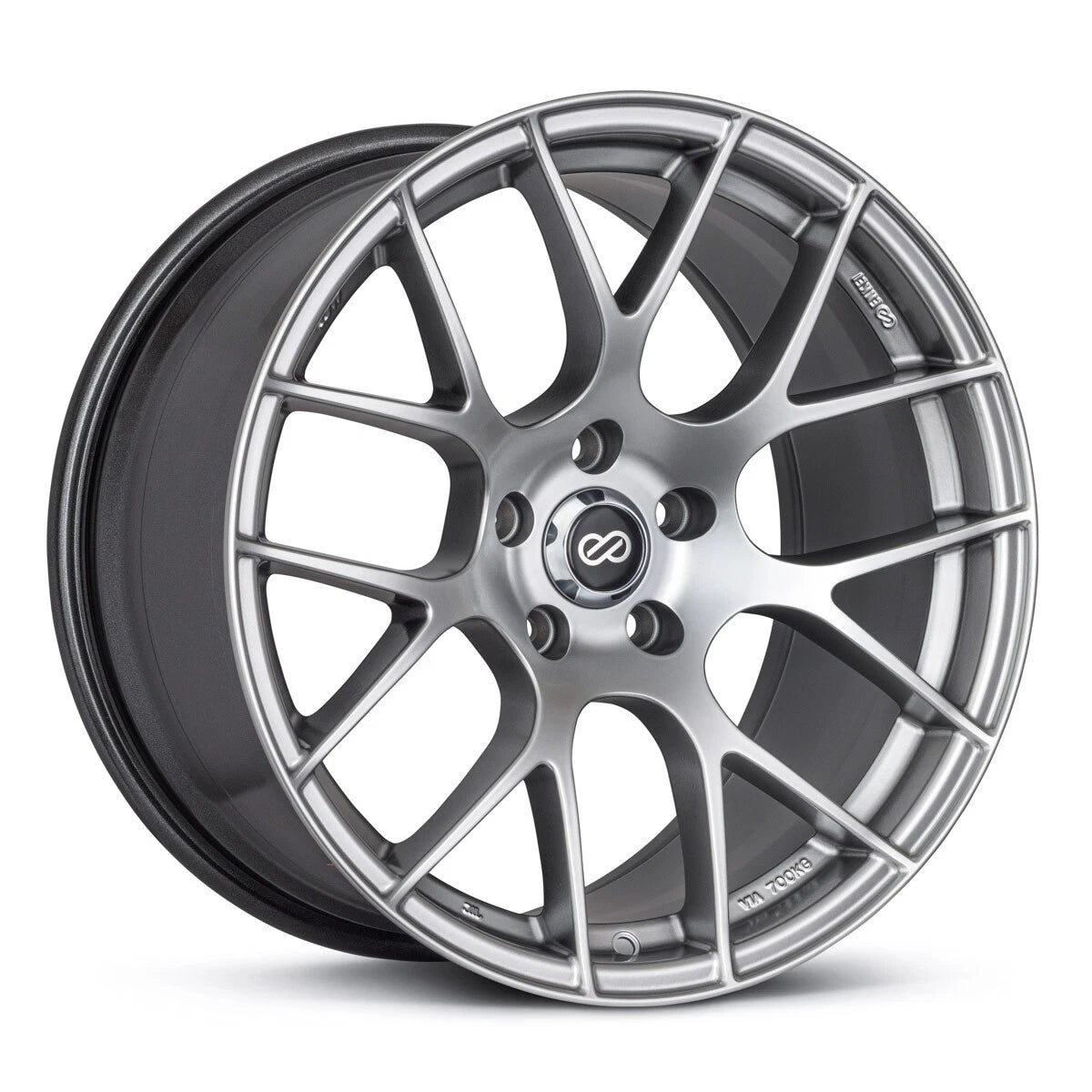 (set of 4) Enkei Raijin Hyper Silver | 18x8.5" +38mm | 5x120mm Wheels