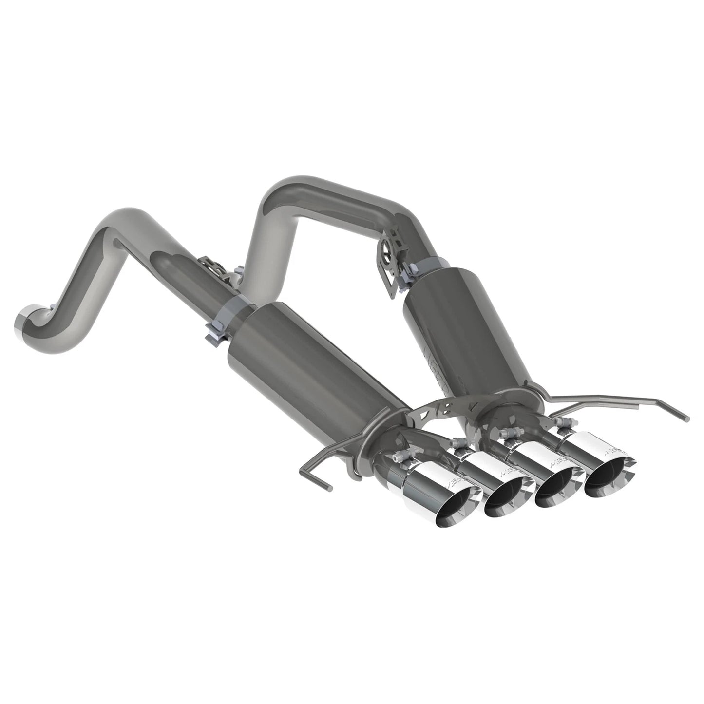 MBRP Stainless Steel 3" Axle-Back w/ Quad Tips | 2014 - 2019 Chevrolet Corvette (S7030)
