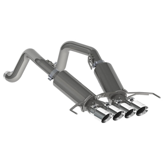 MBRP Stainless Steel 3" Axle-Back w/ Quad Tips | 2014 - 2019 Chevrolet Corvette (S7030)
