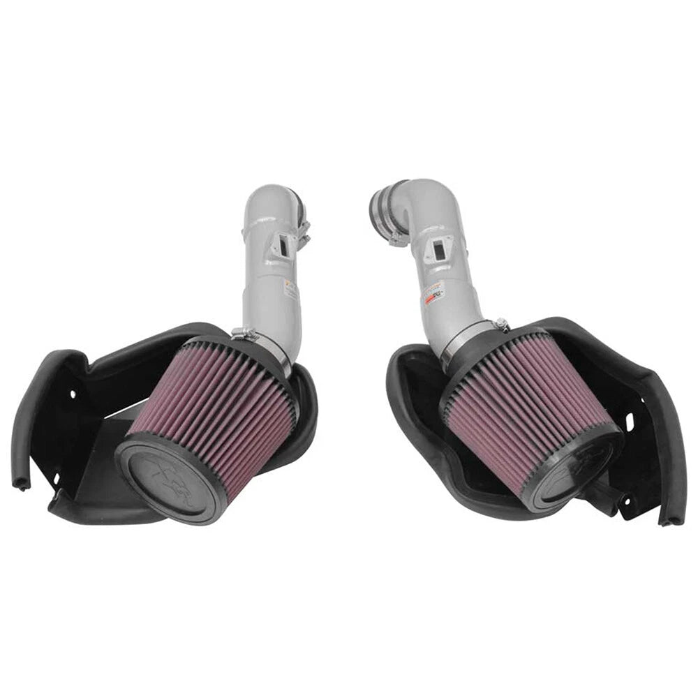 K&N Dual Silver Typhoon Short Ram Intakes | Infiniti Q50 (14-15) (69-7083TS)