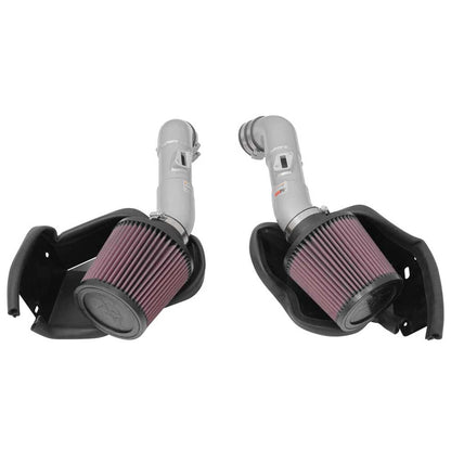 K&N Dual Silver Typhoon Short Ram Intakes | Infiniti Q50 (14-15) (69-7083TS)