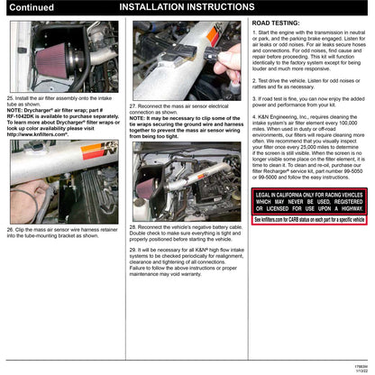 K&N High Flow Performance Kit | Toyota Tacoma (05-09) (77-9026KP)