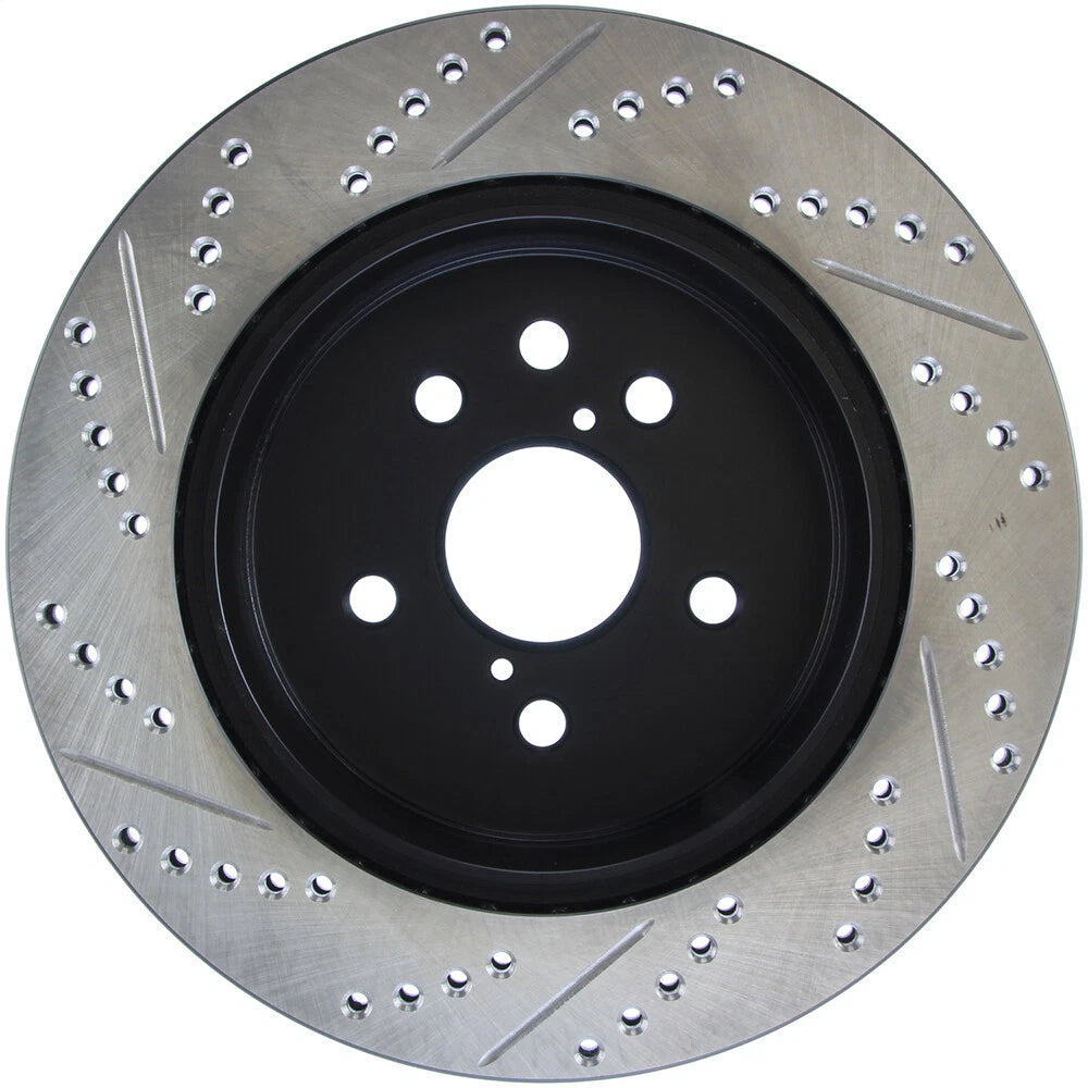 StopTech 127.44141L Rear Left Drilled Brake Rotor for 10-15 IS250 / 06-15 IS350