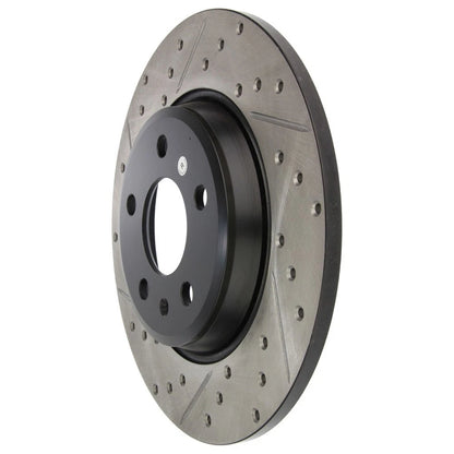 StopTech 127.33127R Rear Right Drilled Disc Brake Rotor for 09-19 A4 / 09-17 Q5