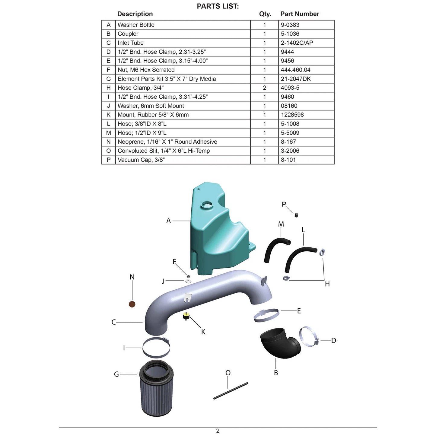 AEM Silver Cold Air Intake | 2010 Hyundai Genesis Coupe 2.0L L4 (21-687C)