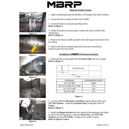 MBRP Aluminized Dual Pre-Axle Cat Back Exhaust w/ 2.5in OD Tips | Ford F150 (21+) (S5219AL)
