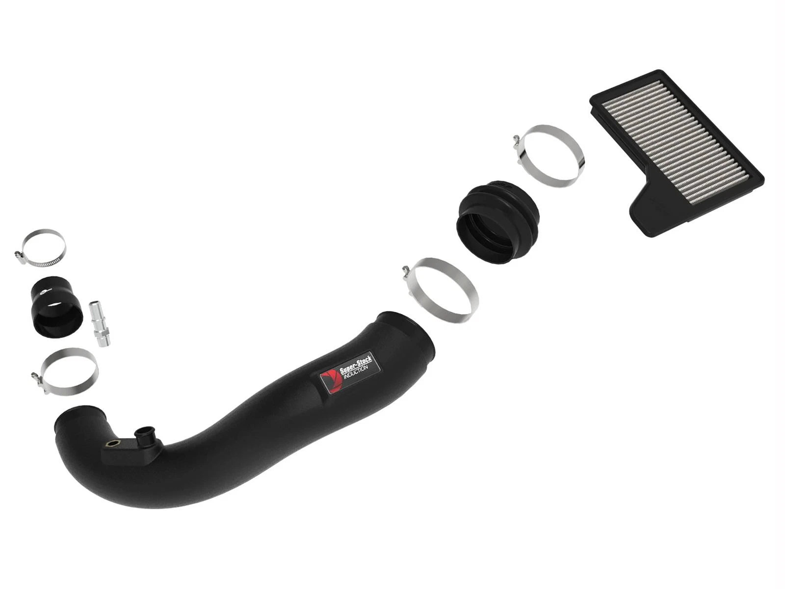 aFe Super Stock Pro Dry S Induction System | Ford Mustang L4-2.3L (15-20) (55-10006D)