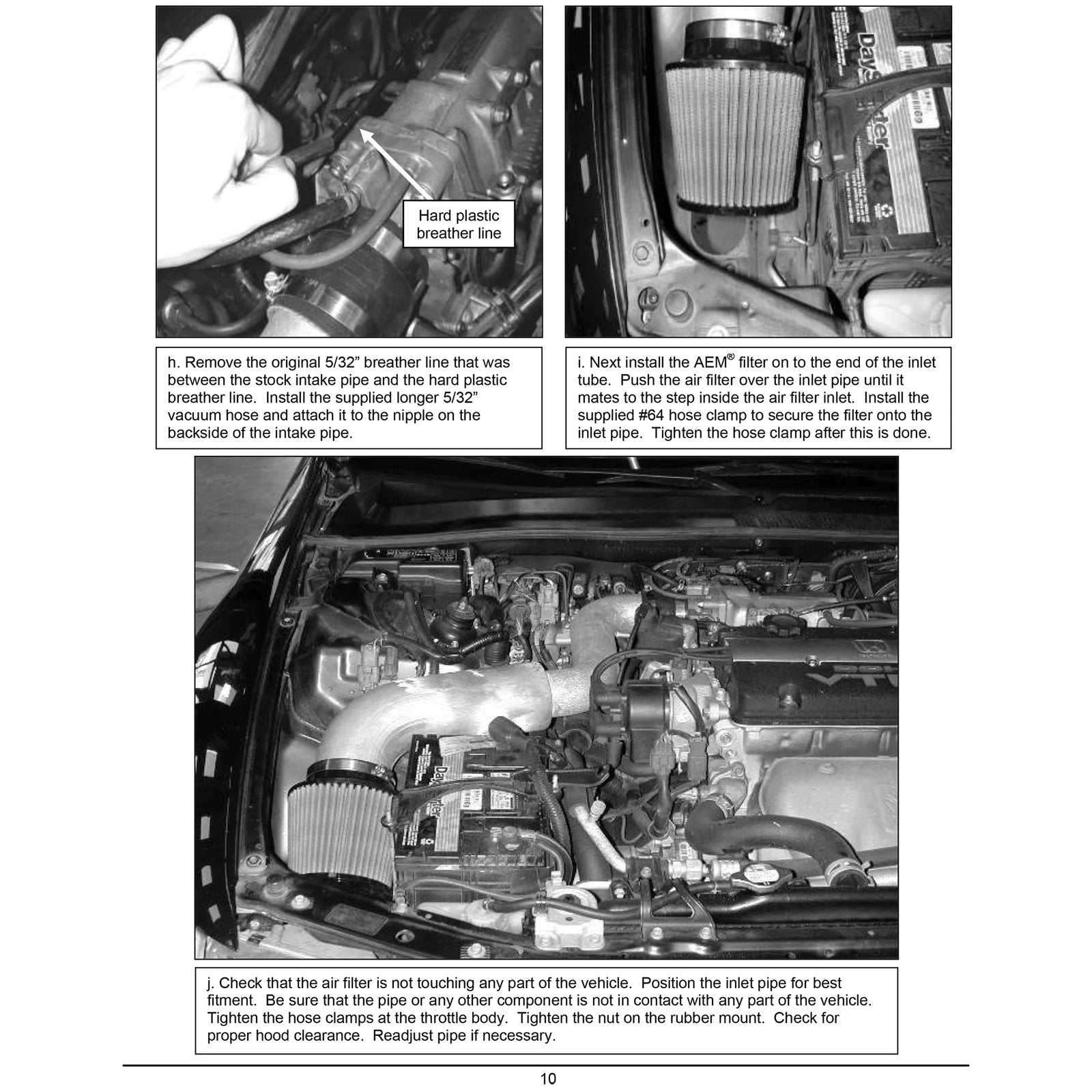AEM 92-01 Honda Prelude Si VTEC Dual Chamber Intake | Honda Prelude (92-01) (24-6005C)