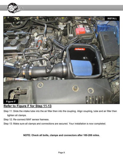 aFe Stage-2 Pro 5R Intake 7" Filter | Honda Civic I4 1.5L (16-19) (56-10008R)
