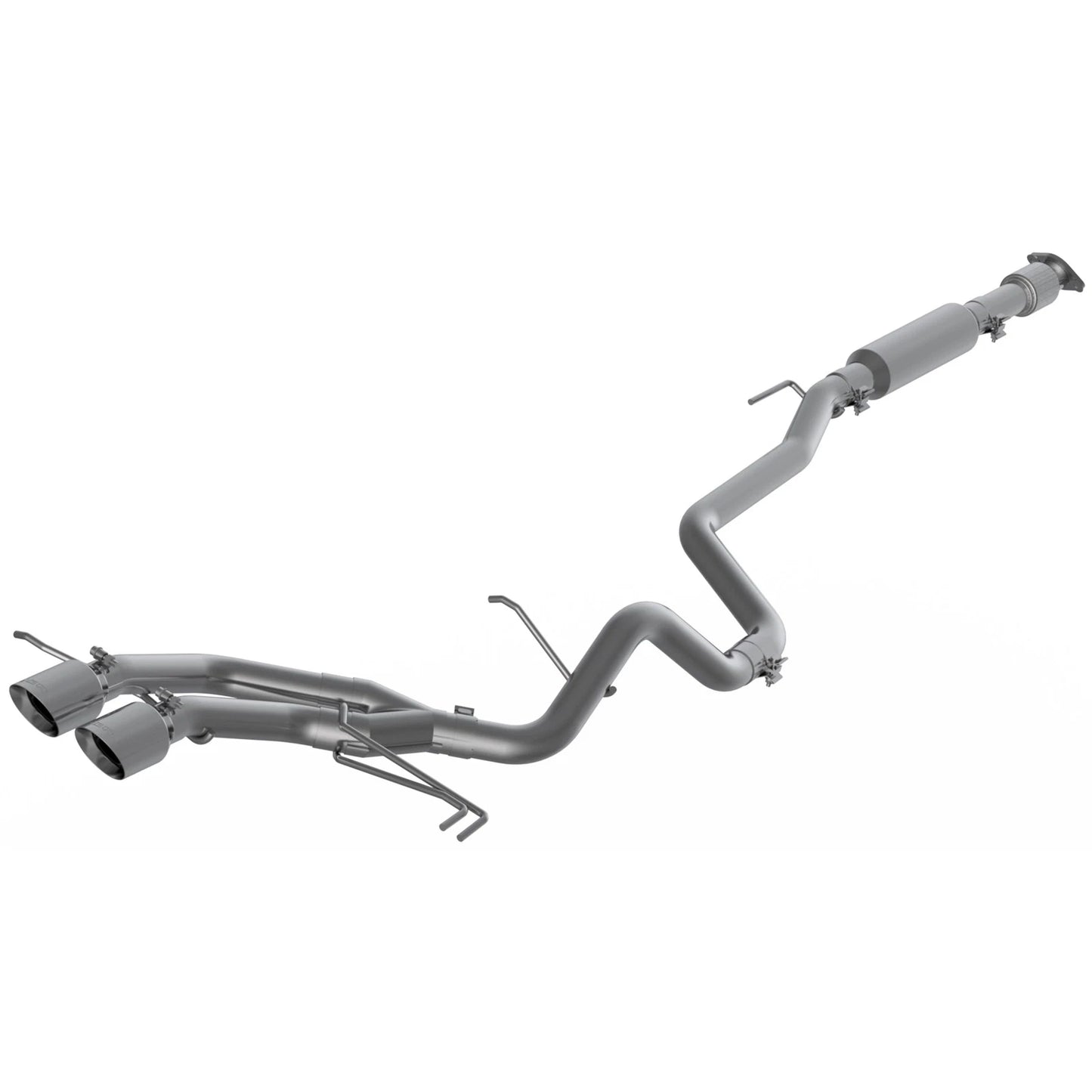 MBRP 2.5in T304 D&S Cat-Back Dual Rear Exit w/ 4in OD Tips | Veloster Turbo (13-18) (S4703304)