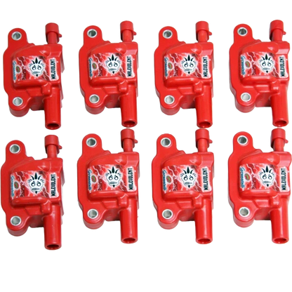 Granatelli 14-23 GM LT Malevolent Coil Packs - Red (Set of 8)