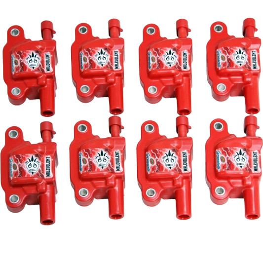 Granatelli 14-23 GM LT Malevolent Coil Packs - Red (Set of 8)