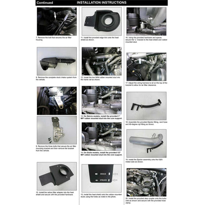 K&N 17-22 Alfa Romeo Giulia / Stelvio Performance Air Intake System | Alfa Romeo Giulia / Stelvio (17-22) (69-9900TS)