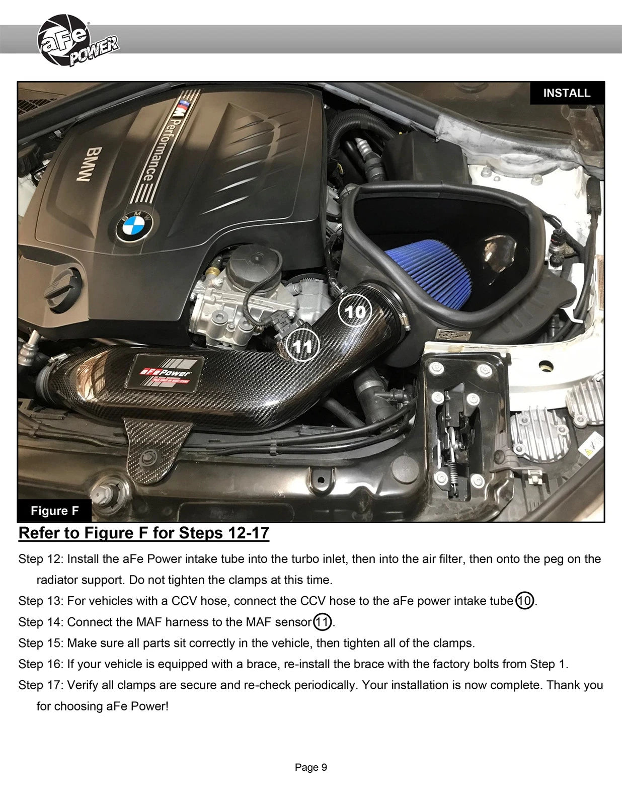 aFe Track Series Carbon Fiber Intake w/Pro 5R Filter | BMW M2 (F87) L6 3.0L N55 (16-18) (57-10004R)