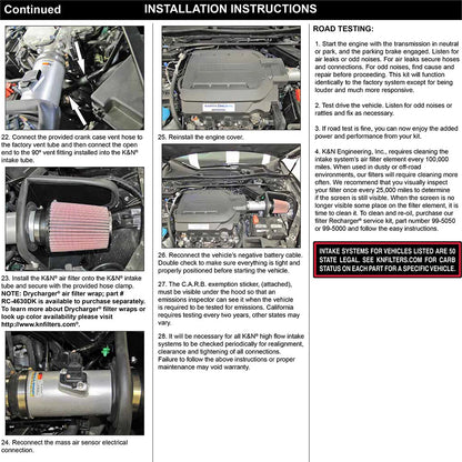 K&N 69 Series Typhoon Cold Air Intake System | Honda Accord 3.5L V6 (13-14) (69-1212TS)