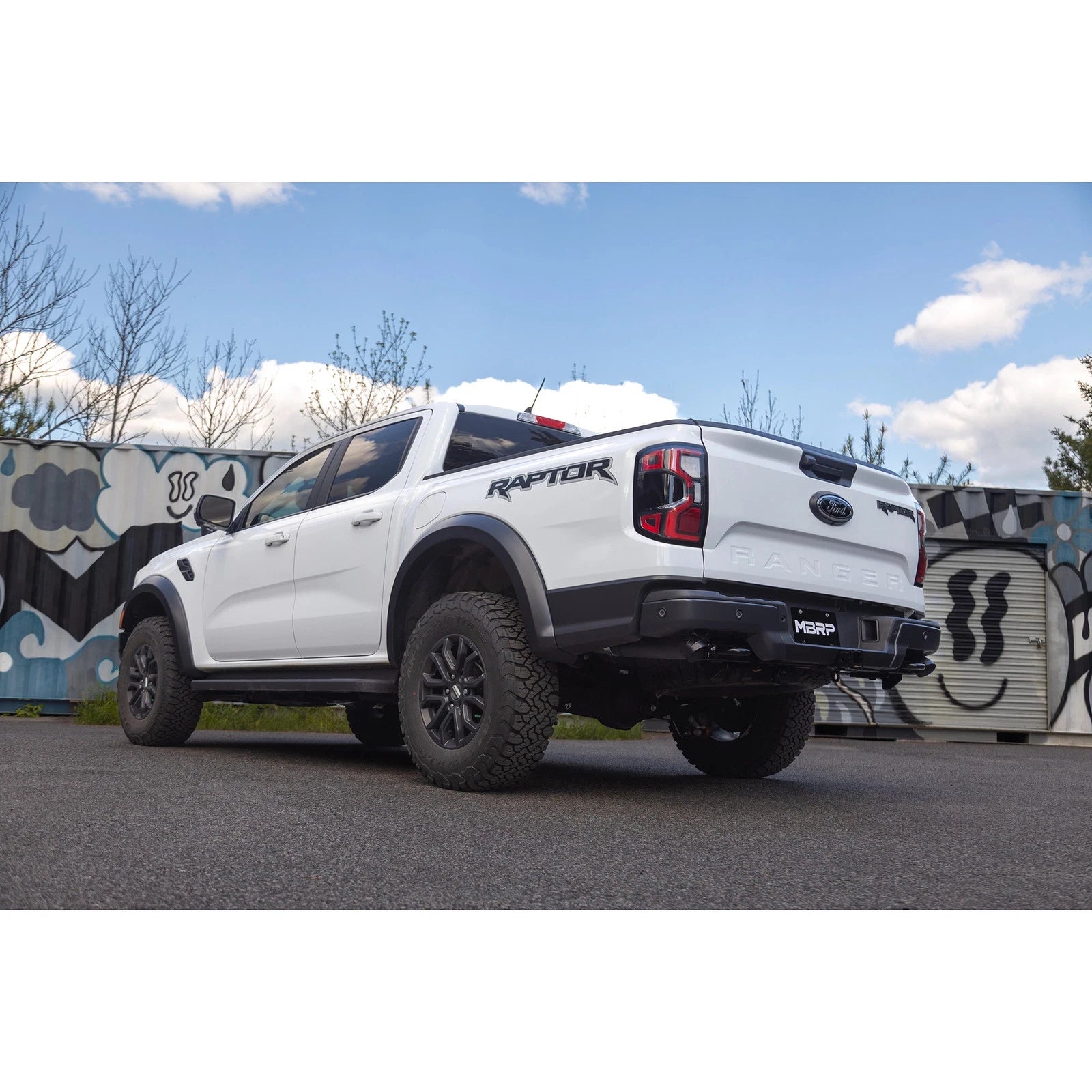 MBRP 3in D&R Axle Back Exhaust | Ford Ranger (22-26) (S5270BLK)