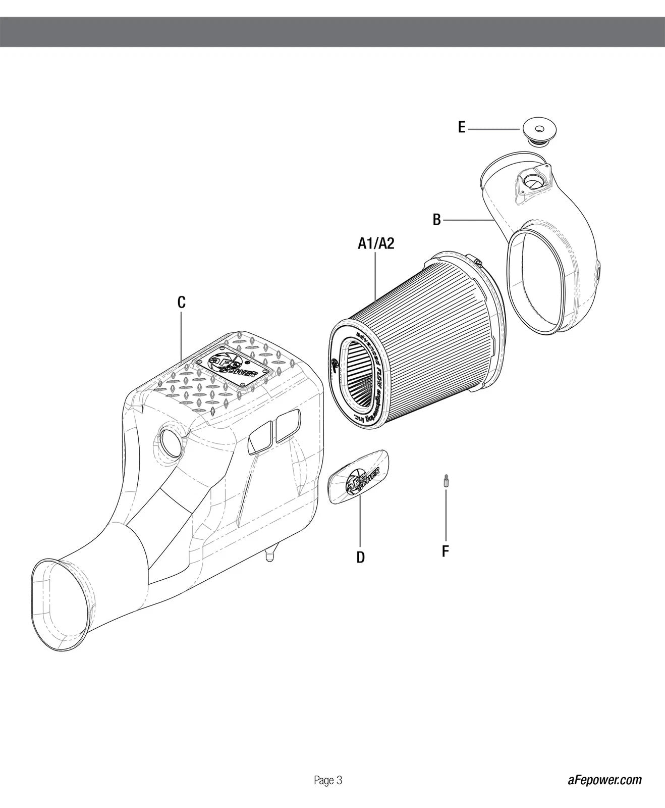 aFe MagnumForce Stage 2 Si Cold Intake | Ford F-250/350 Super Duty (99-07) (51-81022-1)