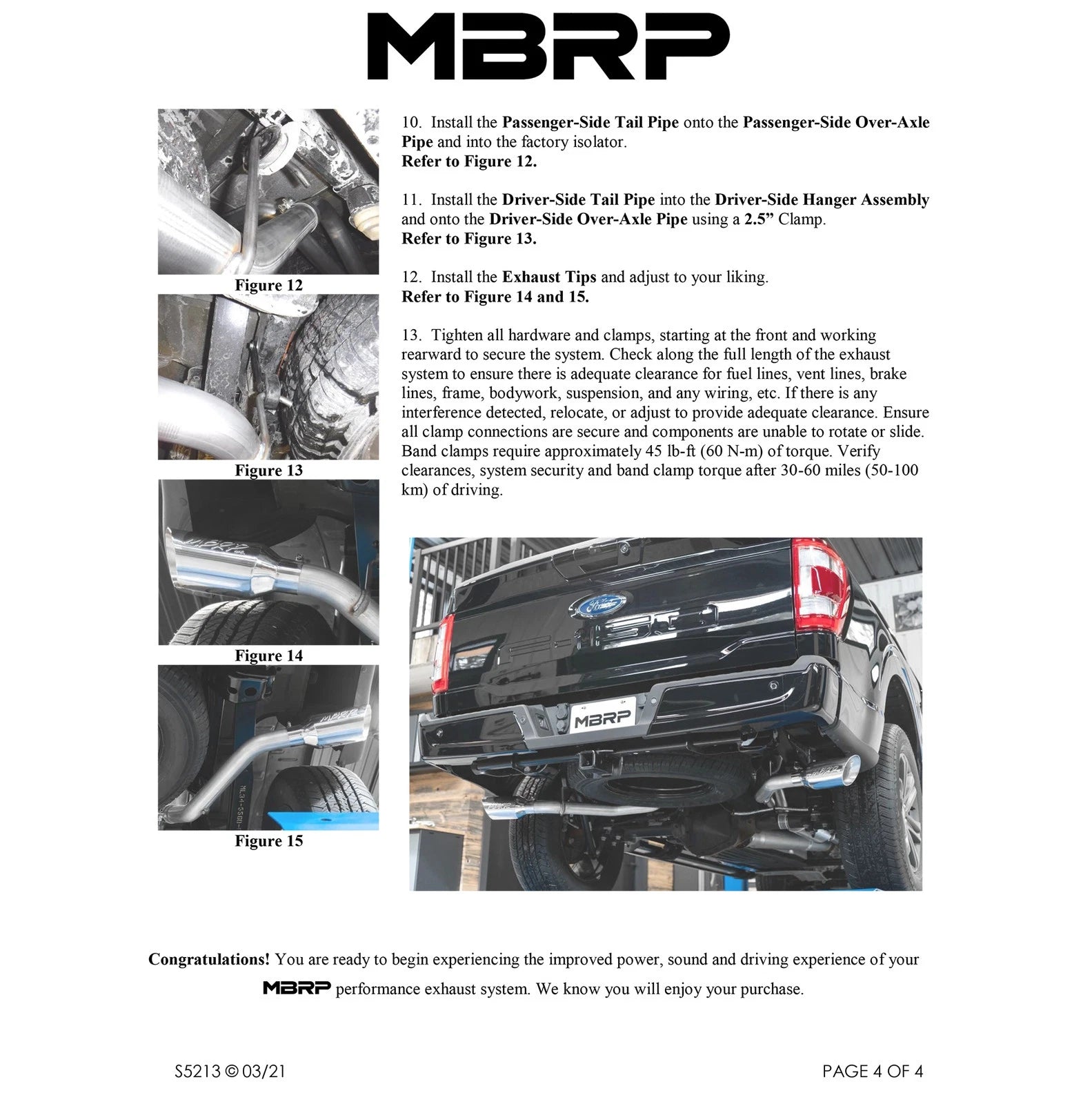 MBRP 3in Aluminized Steel Cat-Back Exhaust w/ Dual Split Side Exit | Ford F150 21+ (S5213AL)