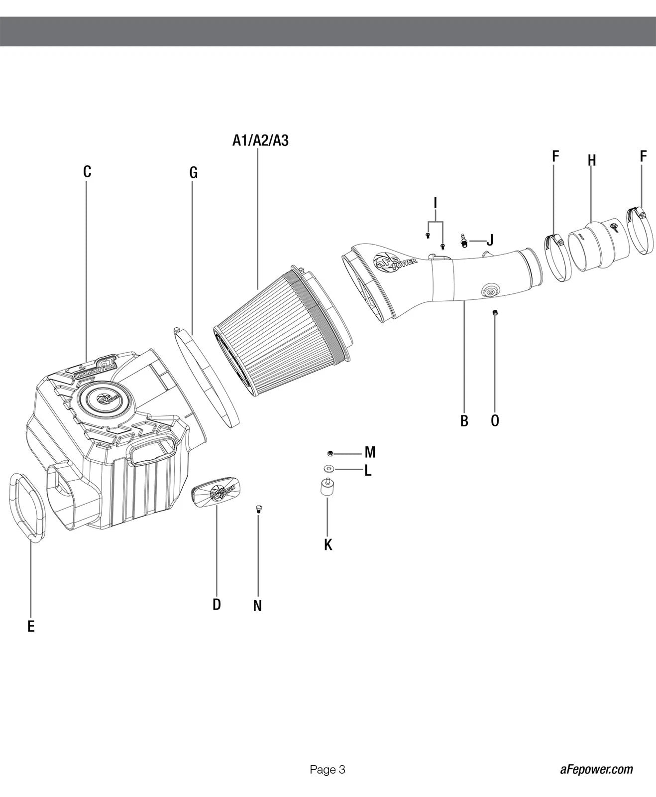 aFe Momentum GT Pro 5R Cold Air Intake w/ Magnuson s/c | Toyota 4Runner V6 4.0L 2010-18 (54-76013)