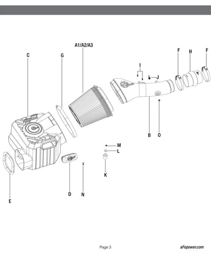 aFe Momentum GT Pro 5R Cold Air Intake w/ Magnuson s/c | Toyota 4Runner V6 4.0L 2010-18 (54-76013)