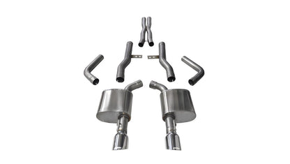 CORSA Xtreme / 2.75 in Cat-Back Single 4.5 in Tips | 2015-23 Charger 6.4L 6.2L (14996)