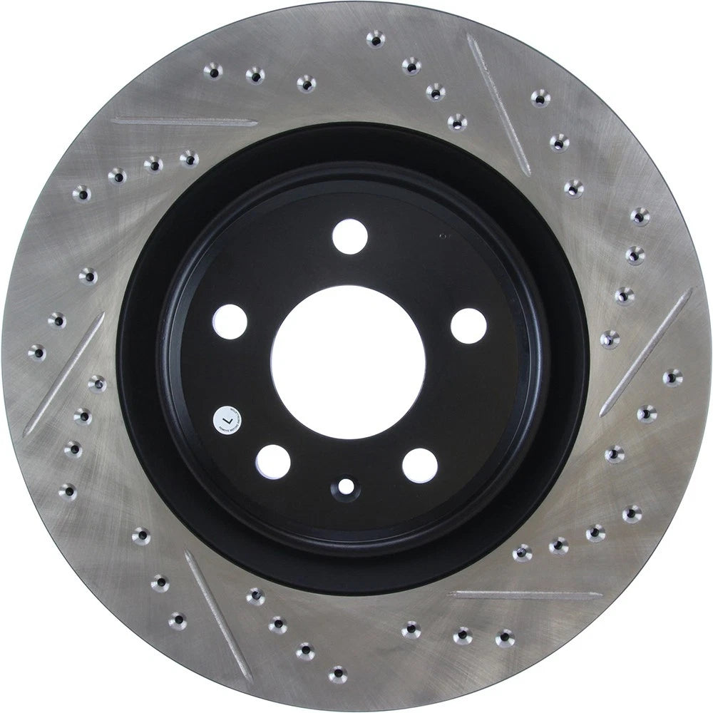 StopTech 127.33137L Rear Left Drilled Brake Rotor for 2010-19 S4 / 2015-20 Macan