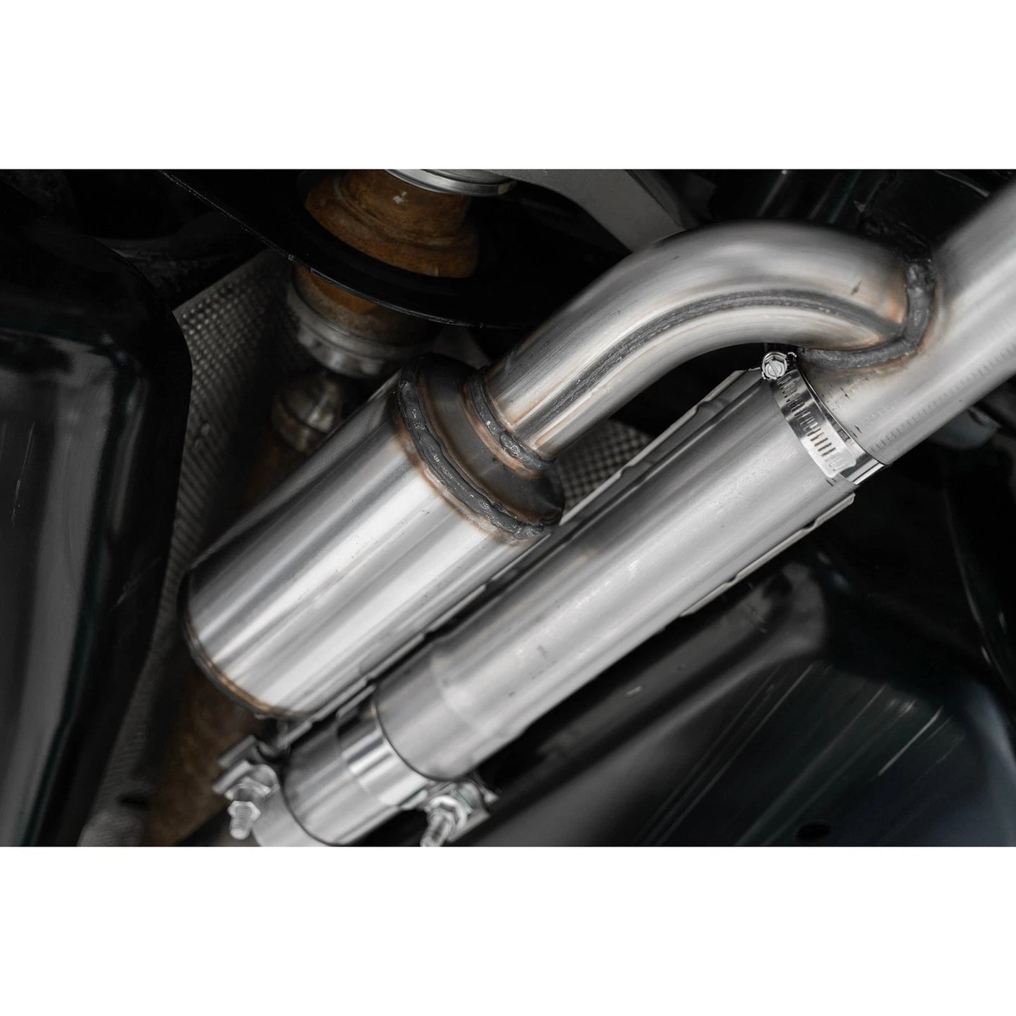 MBRP 2.5in Resonator-Back Dual Split Rear Exit Exhaust | Ford Bronco Sport (21+) (S5207BLK)