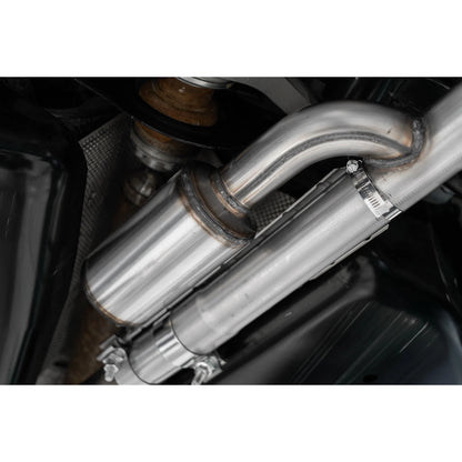 MBRP 2.5in Resonator-Back Dual Split Rear Exit Exhaust | Ford Bronco Sport (21+) (S5207BLK)