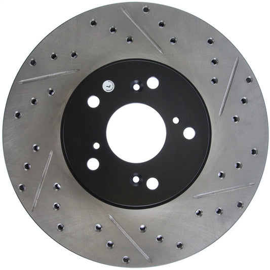 StopTech 127.40046L Front Left Drilled Brake Rotor for 04-14 TSX / 03-12 Accord