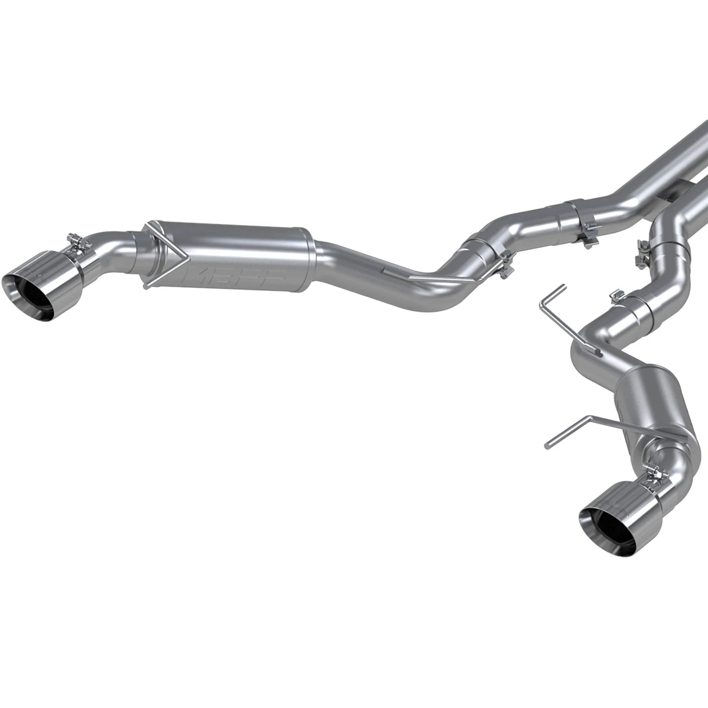 MBRP 3" Cat-Back Dual Split Rear Race Version 4.5" Tips T409 | 2015-2017 Ford Mustang GT (S7278409)