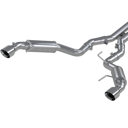 MBRP 3" Cat-Back Dual Split Rear Race Version 4.5" Tips T409 | 2015-2017 Ford Mustang GT (S7278409)