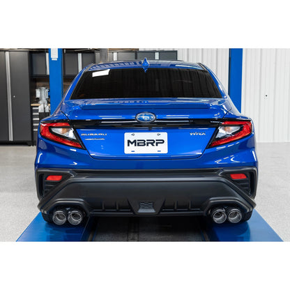 MBRP Dual Split Axleback Exhaust with Quad Tips | 2022+ Subaru WRX (S48103)