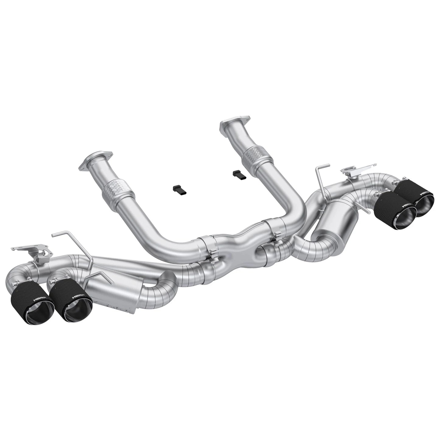 MBRP Active Quad Split Rear Exit Cat Back Exhaust | Chevrolet Corvette C8 (20-24) AFM Sims