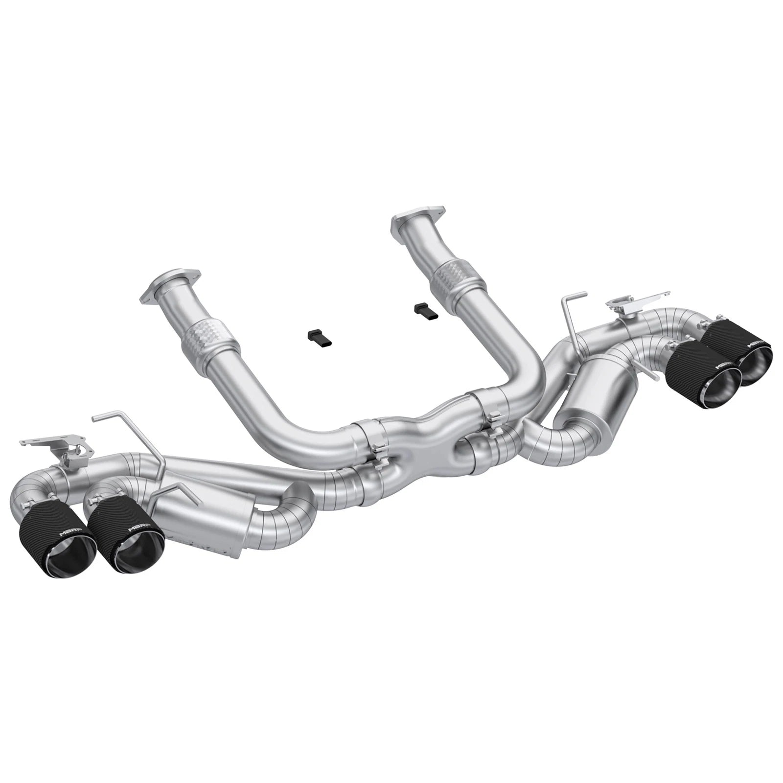 MBRP Active Quad Split Rear Exit Cat Back Exhaust | Chevrolet Corvette C8 (20-24) AFM Sims